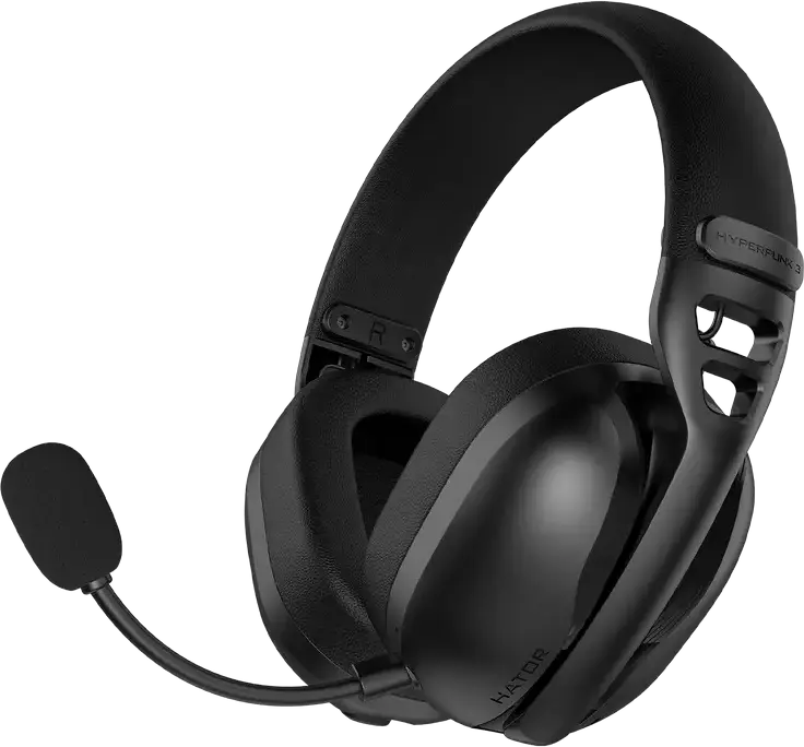 Căști gaming HATOR Hyperpunk 3, Fără fir, Negru