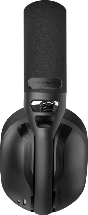 Игровая гарнитура HATOR Hyperpunk 3 Wireless, Черная, Hi-Res LDAC, гибридный ANC, драйверы 40мм, 2.4ГГц/Bluetooth 5.4/провод, THX Spatial Audio+, съемный микрофон, до 45ч работы