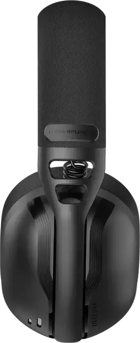 Игровая гарнитура HATOR Hyperpunk 3 Wireless, Черная, Hi-Res LDAC, гибридный ANC, драйверы 40мм, 2.4ГГц/Bluetooth 5.4/провод, THX Spatial Audio+, съемный микрофон, до 45ч работы