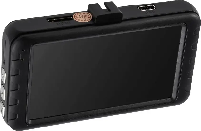 Автомобильный видеорегистратор Globex GE-112 Full-HD 1080P 30fps Угол обзора 120 градусов Дисплей 3 дюйма CMOS Сенсор Поддержка MicroSD Черный