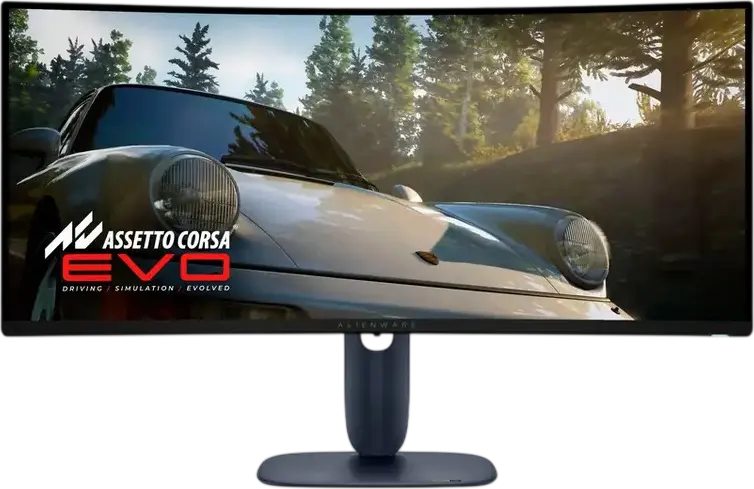 Игровой монитор Dell Alienware AW3425DW 34 дюйма QD-OLED, WQHD 3440 x 1440, частота обновления 240 Гц, время отклика 0.03 мс GtG, изгиб 1800R, DCI-P3 99.3%