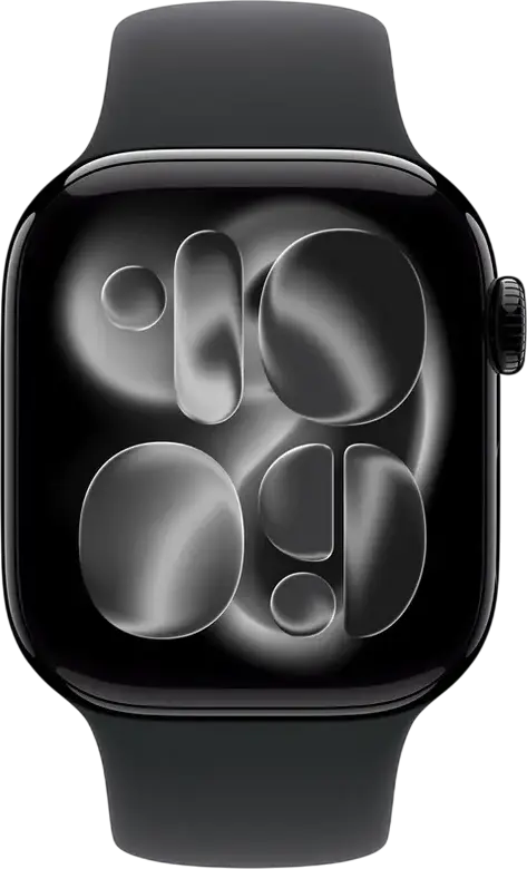 Apple Watch Series 11 Smartwatch, 42mm Case, Jet Black, Advanced Health and Fitness Tracking