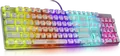 SVEN KB-G9200 Mechanical Gaming Keyboard, Full-size 104 Keys, Hot-Swap Red Linear Switches, RGB Backlight, Double-shot Keycaps, N-Key Rollover, White