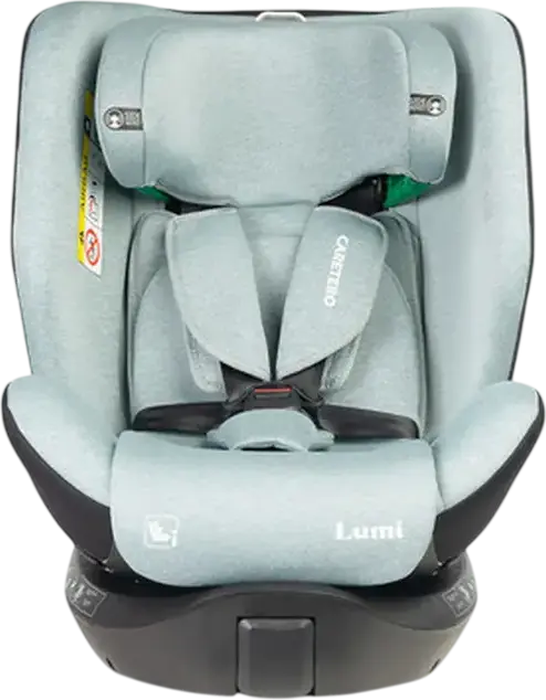 Caretero Lumi i-Size 360 Degree Rotating Car Seat, ECE R129/03, ISOFIX with Support Leg, 0-36 kg, 40-150 cm, Birth to 12 Years, 5-Point Harness