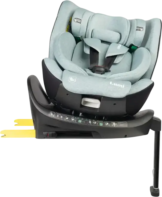 Caretero Lumi i-Size 360 Degree Rotating Car Seat, ECE R129/03, ISOFIX with Support Leg, 0-36 kg, 40-150 cm, Birth to 12 Years, 5-Point Harness