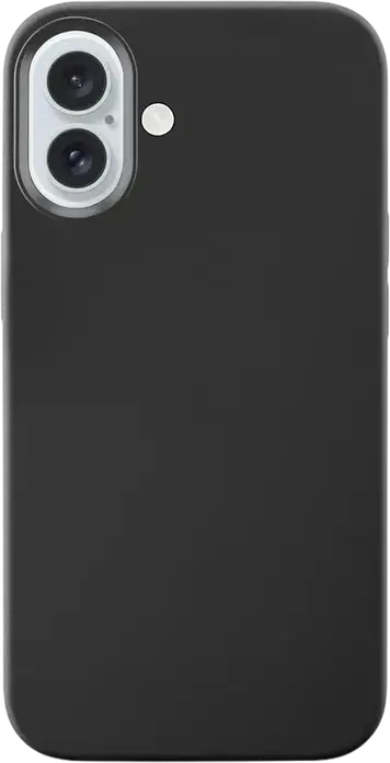 Cellularline Sensation Case for Apple iPhone 16, Soft-Touch Exterior with Scratchproof Microfibre Lining, Slim Fit, Black