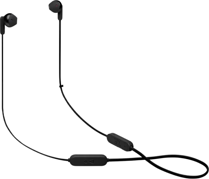 JBL Tune 215BT Wireless Neckband Earbuds, Black, Bluetooth 5.0, JBL Pure Bass Sound, 16h Battery Life, Multi-Point Connection, 12.5mm Dynamic Driver