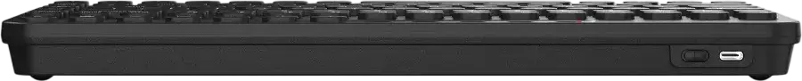 A4Tech FBK36C AS FStyler Wireless Keyboard, Bluetooth & 2.4GHz, Multi-Device (3 Devices), QuietKey Noise Reduction, USB-C Rechargeable, Black