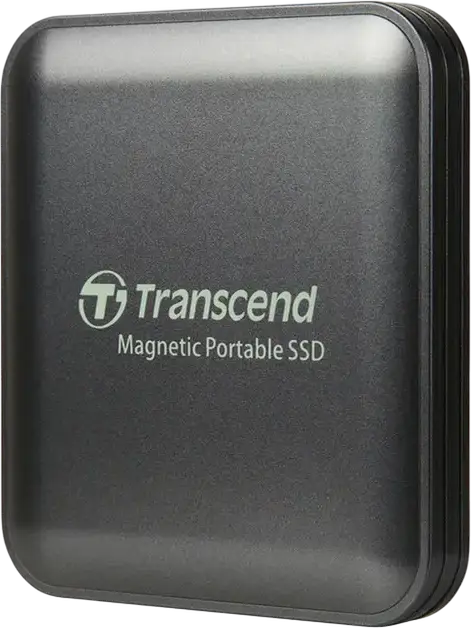 Transcend ESD420 Portable SSD 1TB USB 3.2 Gen 2x2 20Gbps Type-C External Drive 2000MB/s Read/Write MagSafe Compatible MIL-STD-810G Iron Gray
