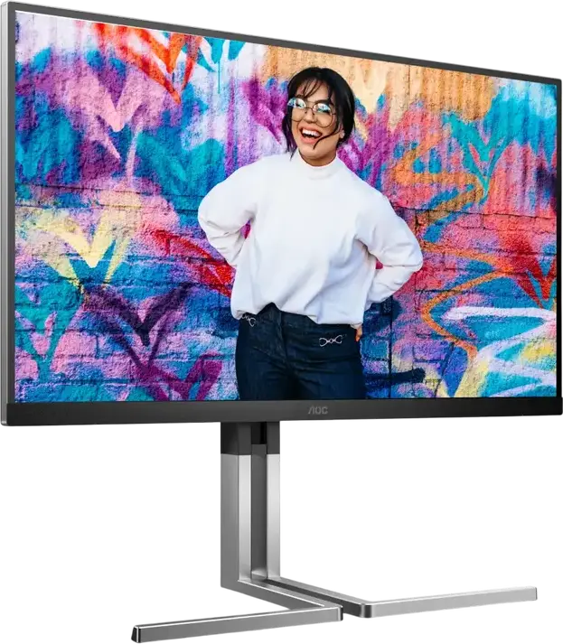 27" Monitor AOC Q27U3CV, IPS 2560x1440 WQHD, Argintiu
