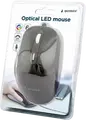 Проводная оптическая LED мышь Gembird MUS-6B-02, 1200-3600 DPI, 6 кнопок с браузерными клавишами, металлический скролл, USB 2.0, Черный