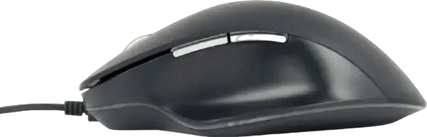 Проводная оптическая LED мышь Gembird MUS-6B-02, 1200-3600 DPI, 6 кнопок с браузерными клавишами, металлический скролл, USB 2.0, Черный
