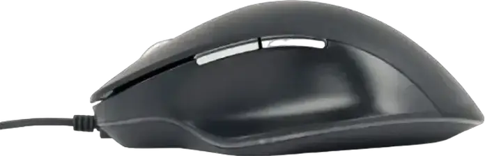 Проводная оптическая LED мышь Gembird MUS-6B-02, 1200-3600 DPI, 6 кнопок с браузерными клавишами, металлический скролл, USB 2.0, Черный