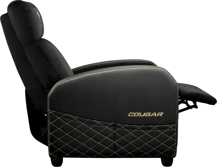 Cougar Ranger Elite CGR-RAE-GLB Gaming Sofa Recliner, Breathable Velvet and PVC Leather, 160 Degree Recline, Foldable Footrest, Max 135kg Support