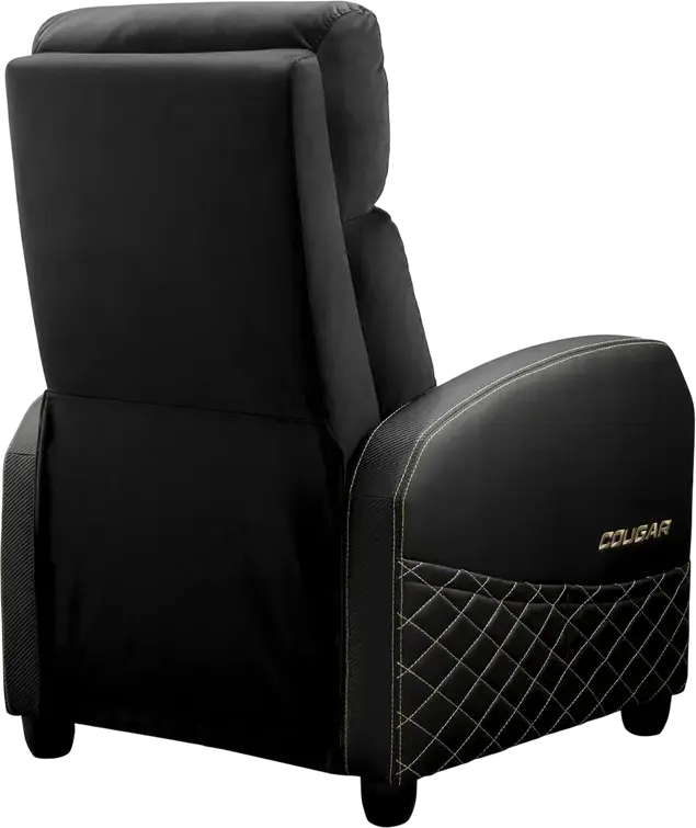 Cougar Ranger Elite CGR-RAE-GLB Gaming Sofa Recliner, Breathable Velvet and PVC Leather, 160 Degree Recline, Foldable Footrest, Max 135kg Support