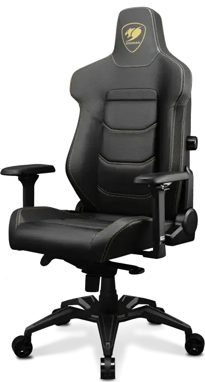 Scaun Gaming Cougar ARMOR EVO, PVC Piele, Negru/Auriu