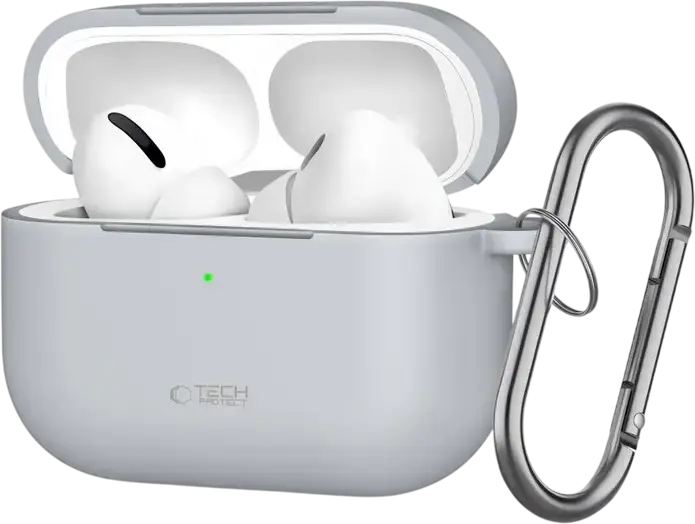 Tech Protect Protective Silicon Case for Apple AirPods Pro 3 with Metal Hook Carabiner