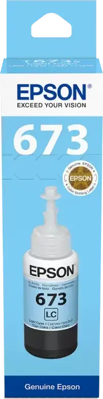 Epson T673 Dye-based Ink Bottle 70ml for L800 L805 L810 L850 L1800 Photo Printers, High Yield 1900 Photos