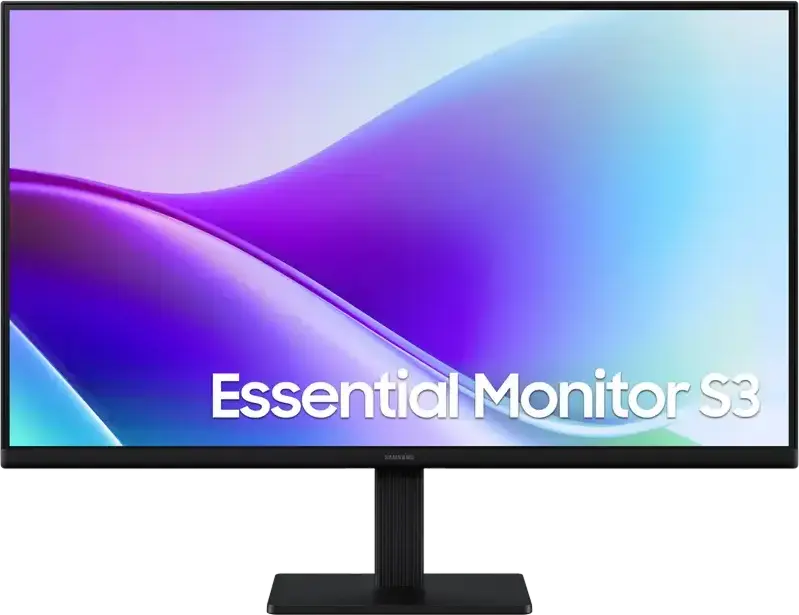 Monitor Samsung S27F320 Essential S3 27 inch IPS FHD 1920x1080 120Hz 5ms HDMI Eye Saver Mode Negru