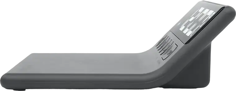 Muse M-168 WI Alarm Clock with 5W Wireless Charging, White LED Display with Dimmer, Snooze and Nap Functions, Black