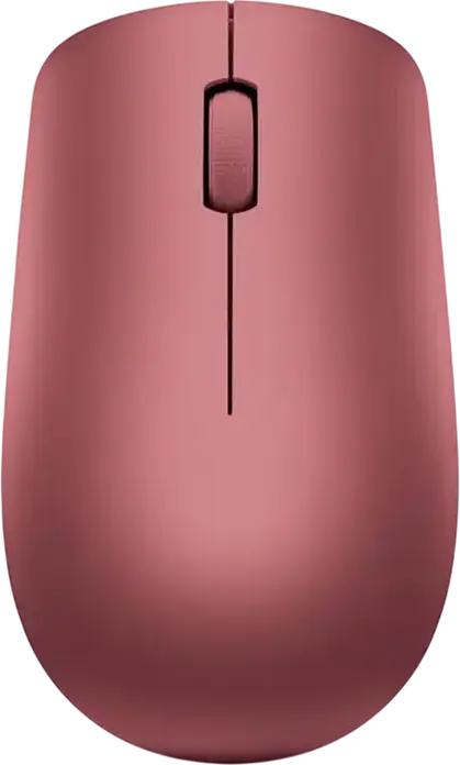 Mouse Wireless Lenovo 530, Roșu, Receptor Nano USB 2.4 GHz, Senzor Optic 1200 DPI, Design Ergonomic Ambidextru, Finisaj Soft Touch, Plug-and-Play