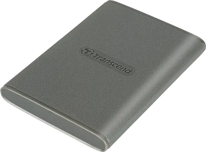 Transcend ESD360C Portable External SSD 4 TB, USB 3.2 Gen 2x2 20Gbps, 2000MB/s Read/Write, 3D NAND, MIL-STD-810G Shockproof, AES 256-bit Encryption, Gray