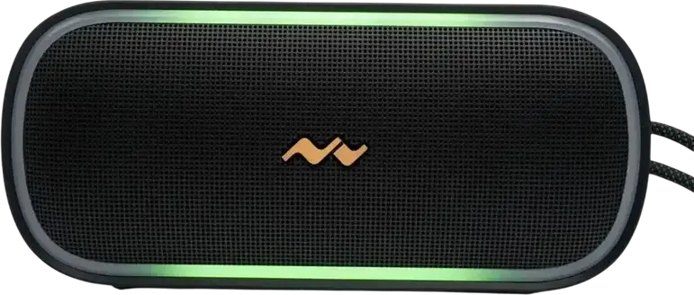 Boxa Portabila Bluetooth 6.0 Mova S1 RGB, Putere 20W RMS, Rezistenta la Apa IPX7, Iluminare RGB, Cititor Card TF, Microfon Incorporat, Negru