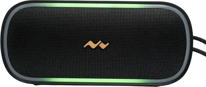 Boxa Portabila Bluetooth 6.0 Mova S1 RGB, Putere 20W RMS, Rezistenta la Apa IPX7, Iluminare RGB, Cititor Card TF, Microfon Incorporat, Negru