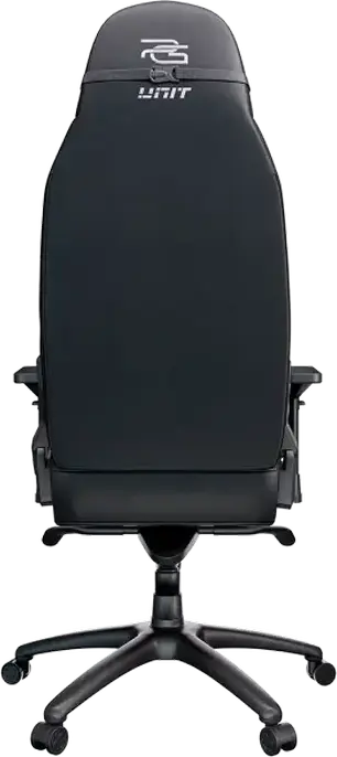 Scaun Gaming Proove Unit GCNT0001001, Piele PU Neagra, Cotiere 4D Reglabile, piston Clasa 4, Baza Aluminiu, Inclinare Spatar 170 Grade, Suporta 150kg