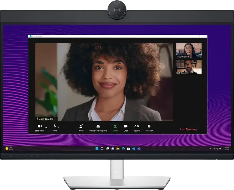 Monitor Dell P2724DEB 27 inch IPS WQHD 2560x1440, Hub USB-C cu Power Delivery 90W, Switch KVM, Ethernet RJ45, Camera IR 4MP, Difuzoare Integrate, Argintiu