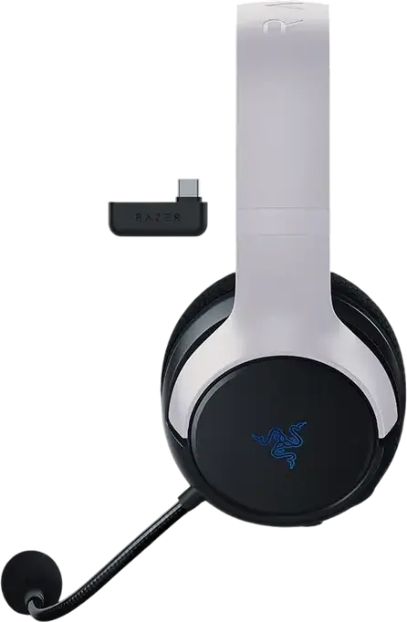 Razer Kaira HyperSpeed for PS5 Wireless Gaming Headset RZ04-03980200-R3G1, 2.4 GHz & Bluetooth, 50mm TriForce Drivers, HyperClear Cardioid Mic, 30h Battery