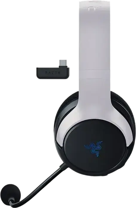 Razer Kaira HyperSpeed for PS5 Wireless Gaming Headset RZ04-03980200-R3G1, 2.4 GHz & Bluetooth, 50mm TriForce Drivers, HyperClear Cardioid Mic, 30h Battery