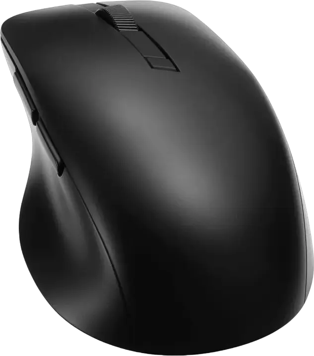 ASUS SmartO MD200 Wireless Mouse, Secret Black, Bluetooth & 2.4GHz RF, 4200 dpi Optical Sensor, 6 Programmable Buttons, 100% PTFE Feet, Silent Plus, Windows 11/10