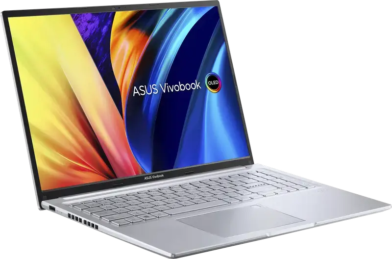 ASUS Vivobook 16 X1605VA Laptop, 16" WUXGA OLED Display, Intel Core i5-13420H, 16GB RAM, 512GB SSD, Fingerprint Reader, Backlit Keyboard, Cool Silver