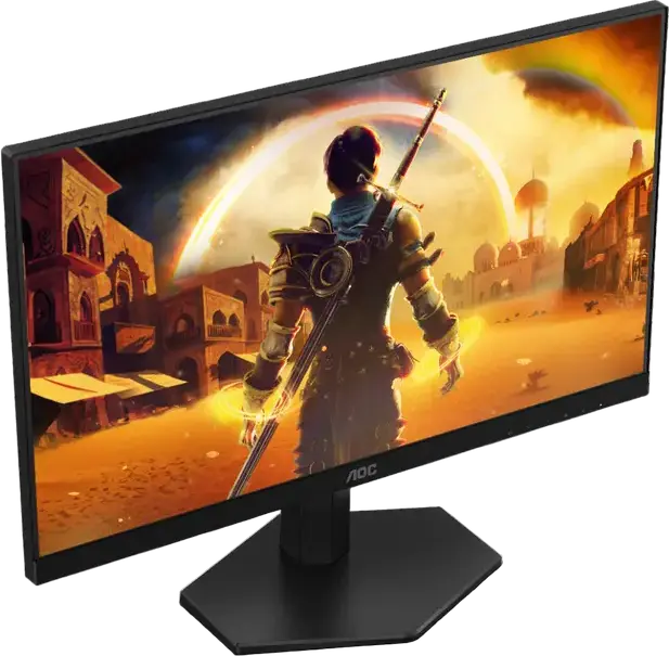 Monitor Gaming AOC 27G42E 23.8", IPS WUXGA 1920x1200, Rata de Refresh 180Hz, Timp Raspuns 0.5ms MPRT, HDR10, Adaptive-Sync, G-SYNC Compatible, Negru