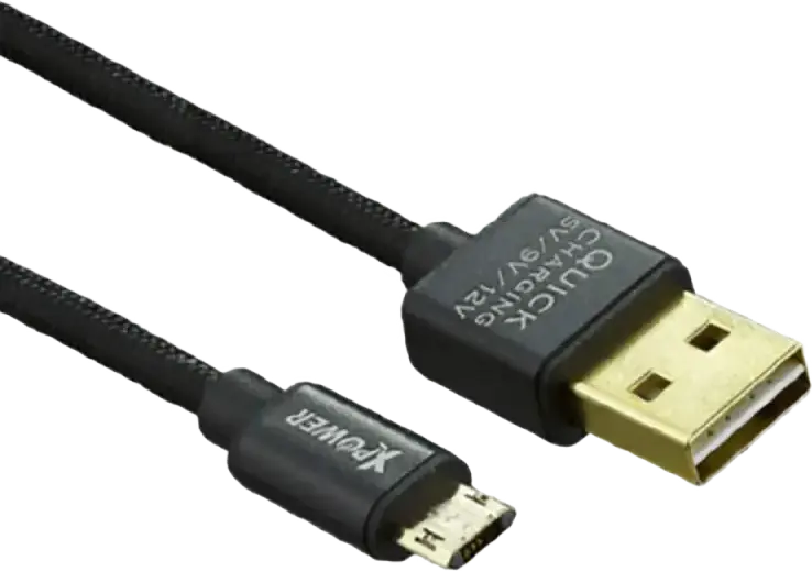 Cablu încărcare și sincronizare Xpower Micro cable Speed Cable, USB Type-A/micro-USB, 1,2m, Negru