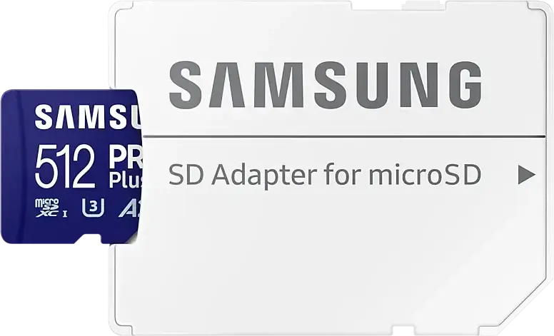 Card de memorie Samsung PRO Plus microSDXC MB-MD512SA/KR 512GB UHS-I U3 V30 A2, Viteza Citire 180MB/s, Scriere 130MB/s, Rezistent la Apa si Temperatura, cu Adaptor SD