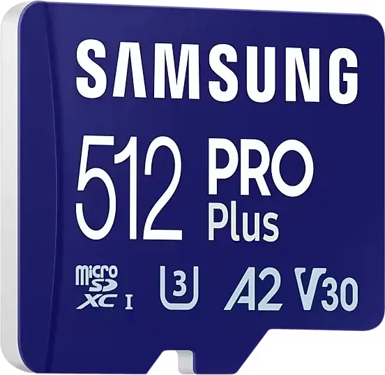 Card de memorie Samsung PRO Plus microSDXC MB-MD512SA/KR 512GB UHS-I U3 V30 A2, Viteza Citire 180MB/s, Scriere 130MB/s, Rezistent la Apa si Temperatura, cu Adaptor SD