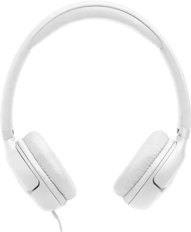 Накладные наушники JBL Tune 530C, подключение USB, Белый, Hi-Res Audio, JBL Pure Bass, динамики 33 мм, встроенный микрофон, складная конструкция