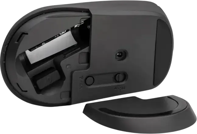 HP 400 Quiet Wireless Mouse, Black, Dual-mode Bluetooth and 2.4GHz USB, Adjustable 6000 DPI, Ambidextrous Compact Design, Quiet-click Buttons, 24 Month Battery