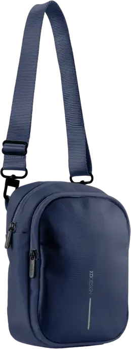 Geanta crossbody XD Design Bobby Boxy Sling, material rPET reciclat, buzunare ascunse pentru sticla de apa si spate, 160x210x75 mm