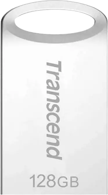 Stick USB Transcend JetFlash 710 128 GB USB 3.1 Ultra-mic, Design Slim Durabil și Impermeabil, Viteza de Citire până la 90 MB/s, Argintiu, Garanție pe Viață