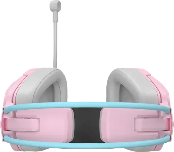Bloody G575 Virtual 7.1 Surround Sound Gaming Headset, Pink, 50mm HD Drivers, Detachable Noise-Cancelling Mic, RGB Lighting, USB Braided Cable