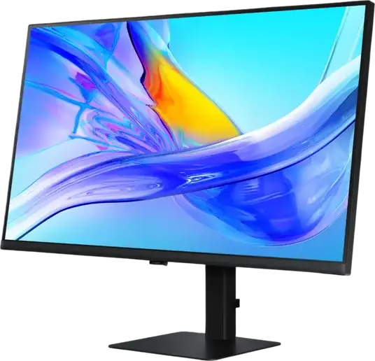 Monitor Samsung ViewFinity S8 S32D804 32 inch 4K UHD, Panou VA, HDR10, USB-C Power Delivery 90W, Switch KVM, Reglabil pe Inaltime, Negru