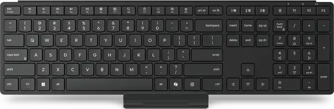 Lenovo Wireless Multi-Mode Pro Keyboard 6000 4Y41S04687, Bluetooth 5.3 & 2.4 GHz RF, Membrane Silent Typing, Multi-Device Pairing, English/Russian Layout