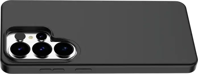 Cellularline Sensation Plus Case for Samsung Galaxy S26 Ultra, Black Silicone Soft-touch Cover with Microban Antibacterial Technology and Rigid Shell