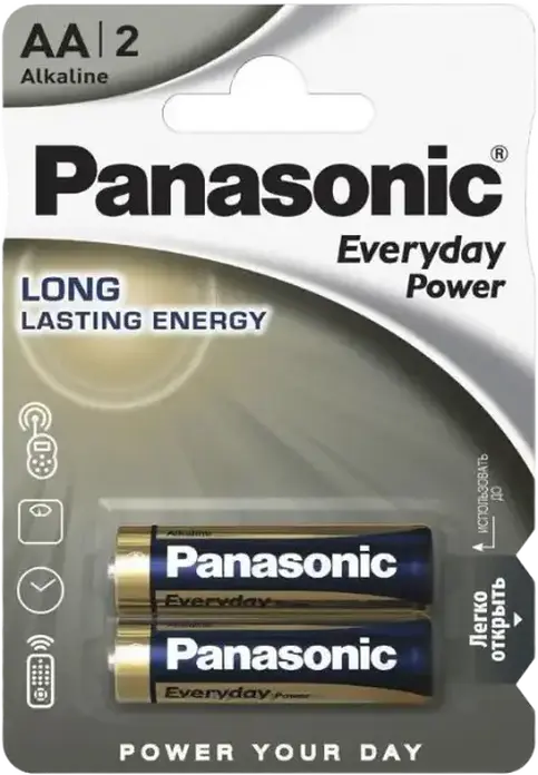 Panasonic LR6REE Alkaline AA Batteries 1.5V Long Lasting Energy for Remote Controls, Toys, and Flashlights