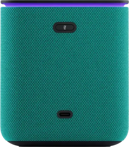 Yandex Station Midi YNDX-00054 Smart Speaker with Alisa Voice Assistant, YandexGPT, Zigbee Hub, 24W RMS, Bluetooth 5.0, Wi-Fi, LED Clock Display, Emerald