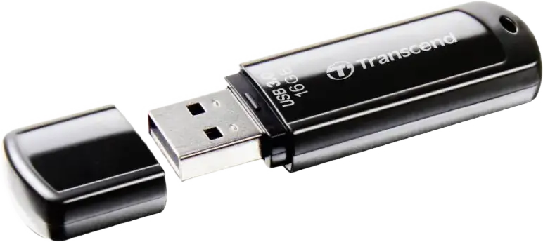 Transcend JetFlash 700 TS16GJF700 USB 3.1 Gen 1 Flash Drive, 16GB, USB Type-A, Read Speed up to 90MB/s, Black ABS Plastic, Compatible with Windows, macOS, Linux