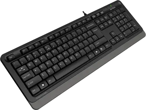 Проводная мембранная мультимедийная клавиатура A4Tech FK10 F-Styler USB с лазерной гравировкой клавиш, влагозащитой и 12 мультимедийными клавишами